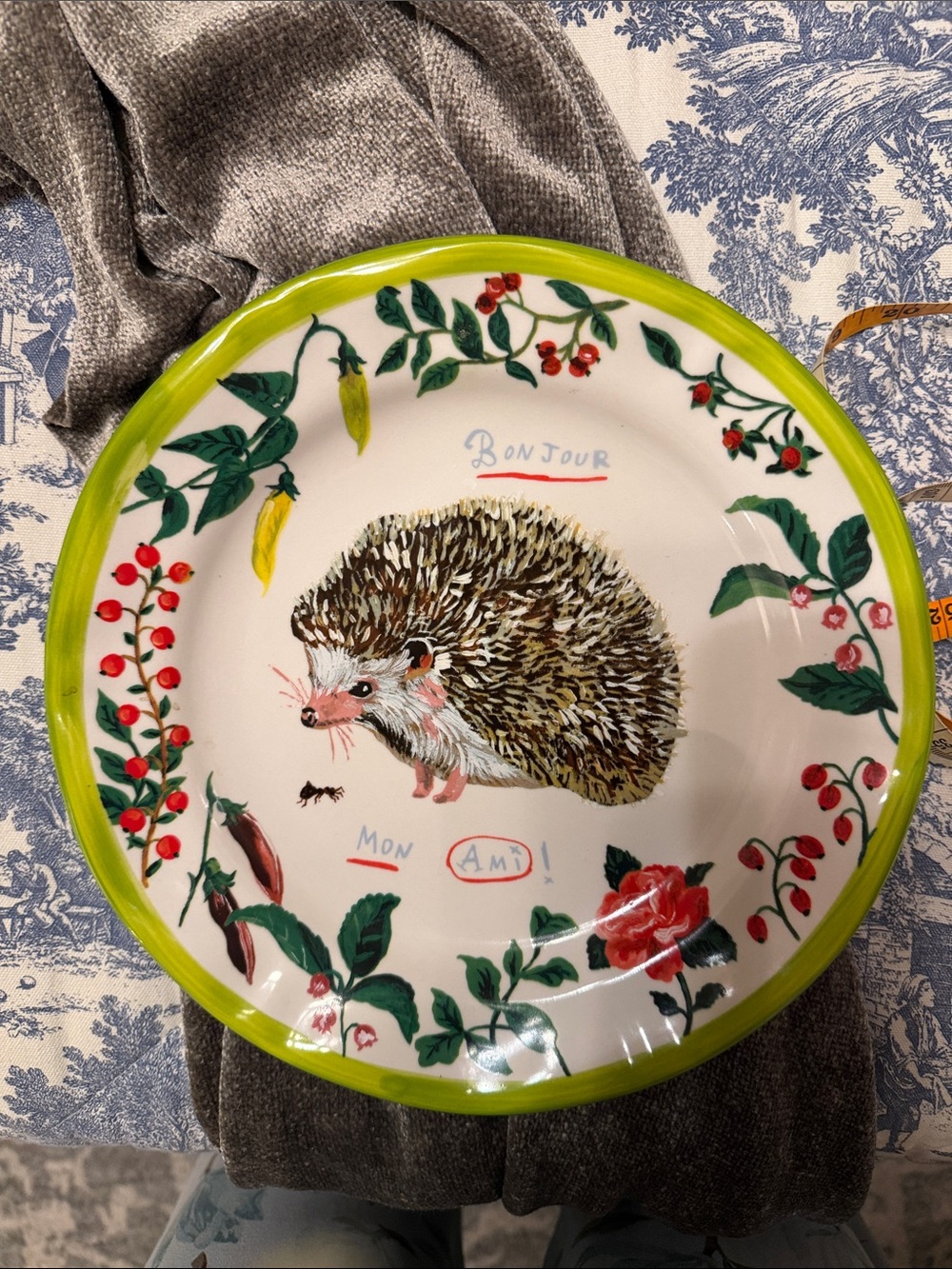 Nathalie Lete Francophile
Hedgehog Plate NWOT